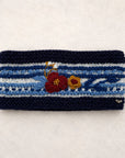 Color Block Embroidered Knit Headband - Nantucket Winter