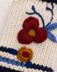 Color Block Embroidered Knit Gloves - Nantucket Winter