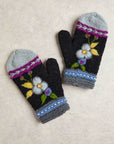 Color Block Charcoal Mittens