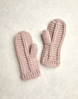 Brecken Tan/Rose Knit Mittens