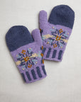 Elise Lavender Knit Mittens