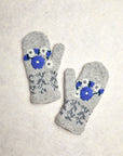 Lila Gray Knit Mittens