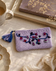 Blossom Knit Jewelry Pouch - Lavender