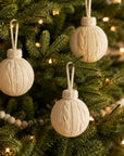 Heirloom Knit Ornament- Cable Ecru