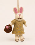 Céleste the Meadow Gardener – Hand-Felted Ornament