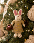 Céleste the Meadow Gardener – Hand-Felted Ornament