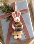 Hand-Felted Wool Ornament – Hazel the Reader