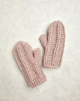 Brecken Tan/Rose Knit Mittens